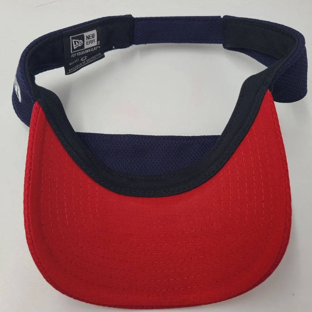 AJGA Visor Hat Adjustable New Era Blue Red Golf American Flag USA Logo Men